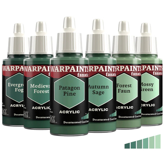 Warpaints Fanatic: Flexible Triad: Desaturated Cool Greens