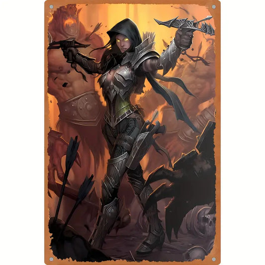 Battle-Ready Rogue: Metal Fantasy Artwork