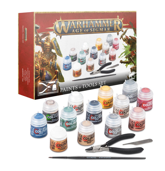 Age of Sigmar Paints + Tools Set