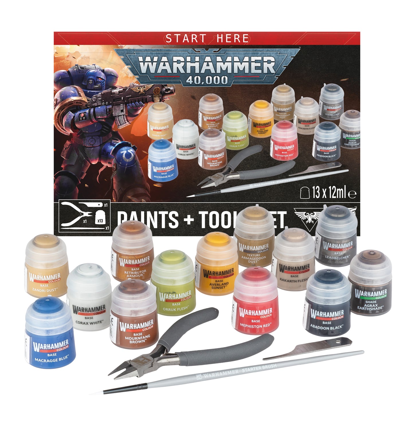 40k Paints + Tools